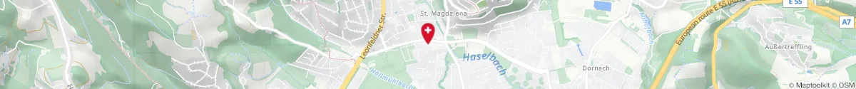 Map representation of the location for St. Magdalena-Apotheke in 4040 Linz